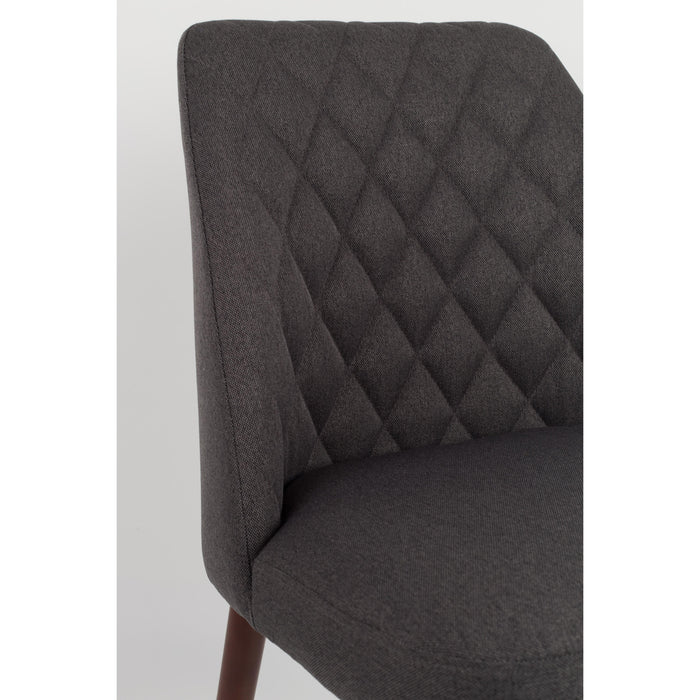Eetkamerstoel Conway Stof Donkergrijs 56x48 cm-Eetkamerstoelen-Creating Home