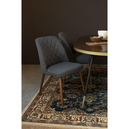 Eetkamerstoel Conway Stof Donkergrijs 56x48 cm-Eetkamerstoelen-Creating Home