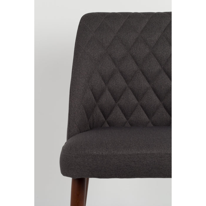 Eetkamerstoel Conway Stof Donkergrijs 56x48 cm-Eetkamerstoelen-Creating Home