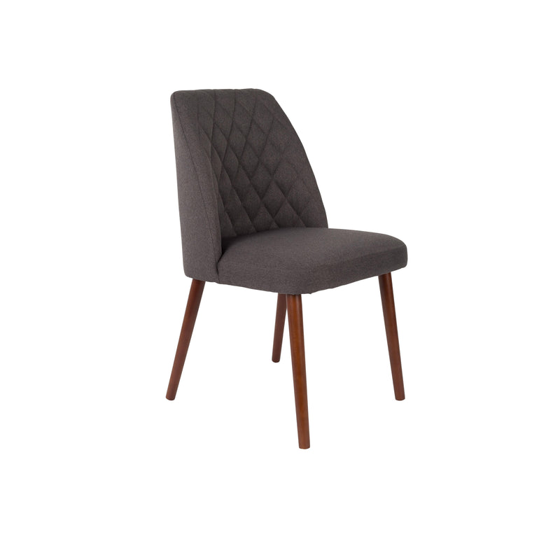 Eetkamerstoel Conway Stof Donkergrijs 56x48 cm-Eetkamerstoelen-Creating Home