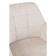 Eetkamerstoel Crème Ijzer 56 cm 56.5x58x85 cm-Eetkamerstoelen-J-Line