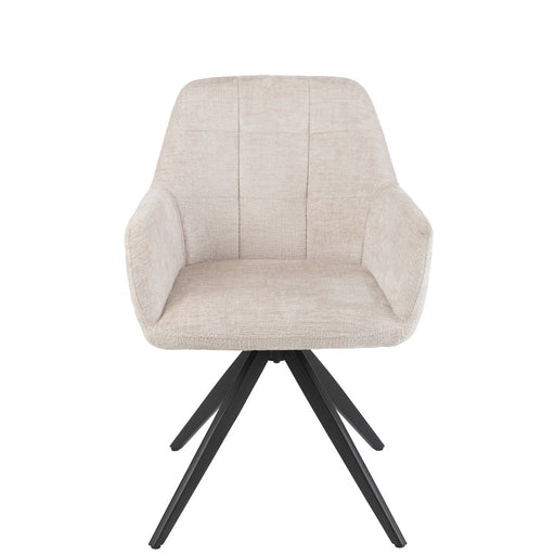 Eetkamerstoel Crème Ijzer 56 cm-Eetkamerstoelen-J-Line