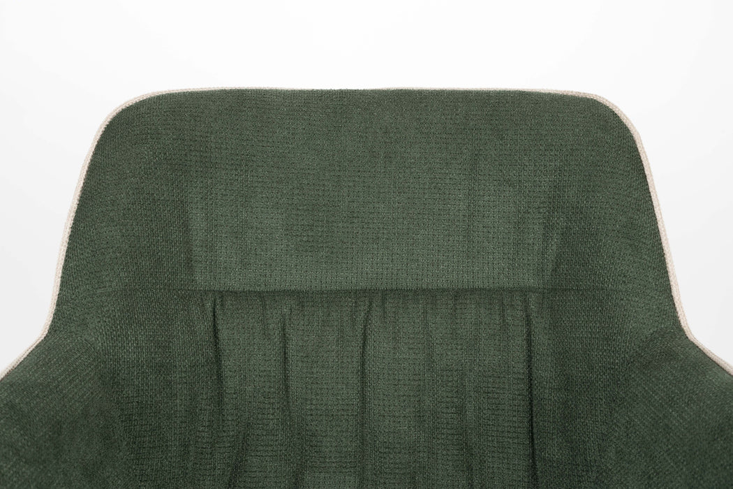 Eetkamerstoel Daley Beige/green Polyester Groen 63x62.5 cm