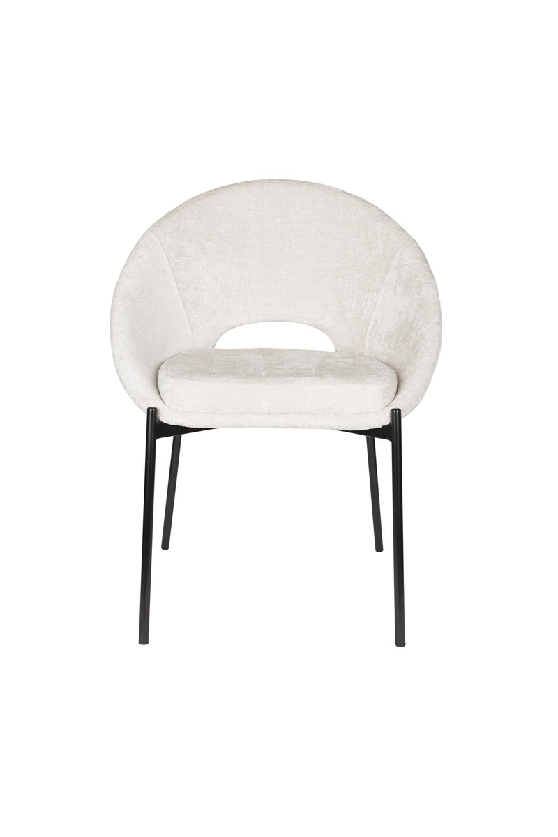 Eetkamerstoel Dando Off Polyester Wit 48x64 cm-Eetkamerstoelen-Creating Home