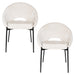 Eetkamerstoel Dando Off Polyester Wit 48x64 cm-Eetkamerstoelen-Creating Home