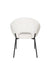 Eetkamerstoel Dando Off Polyester Wit 48x64 cm-Eetkamerstoelen-Creating Home