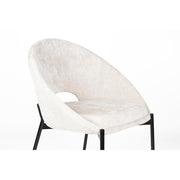 Eetkamerstoel Dando Off Polyester Wit 48x64 cm-Eetkamerstoelen-Creating Home