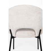 Eetkamerstoel Dando Off Polyester Wit 48x64 cm-Eetkamerstoelen-Creating Home