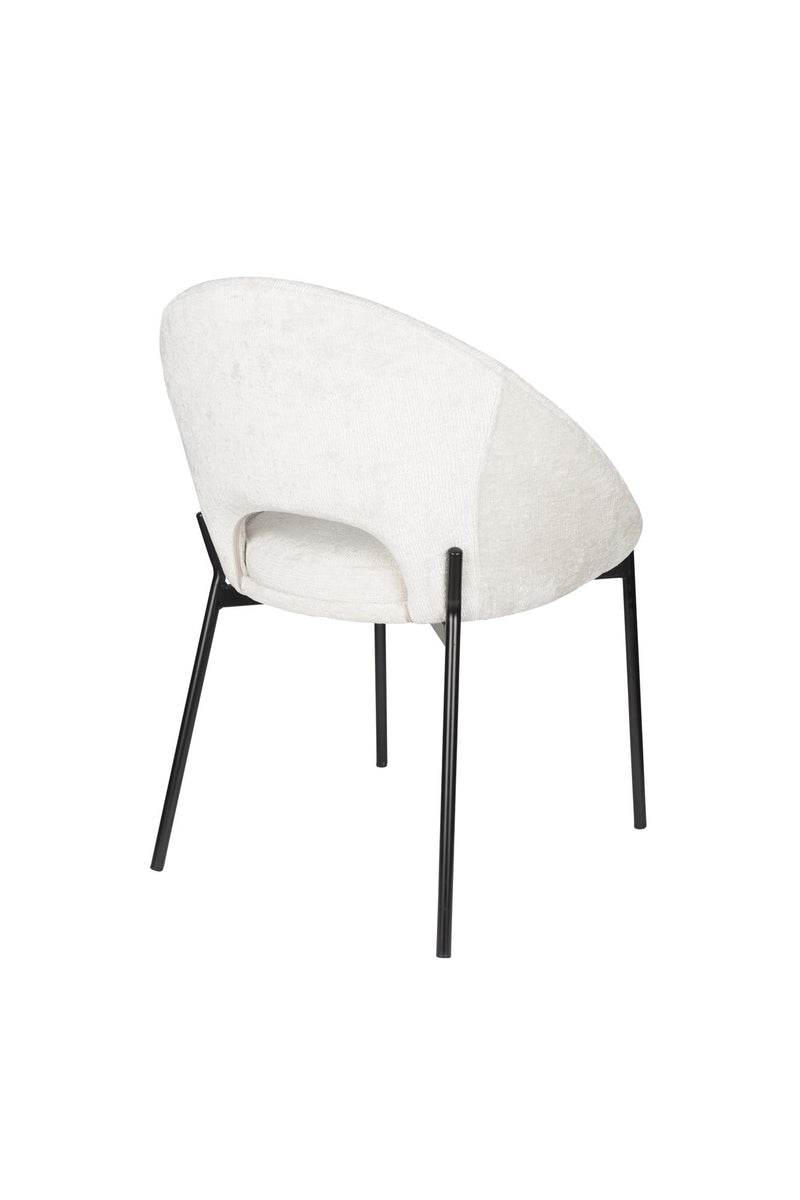 Eetkamerstoel Dando Off Polyester Wit 48x64 cm-Eetkamerstoelen-Creating Home