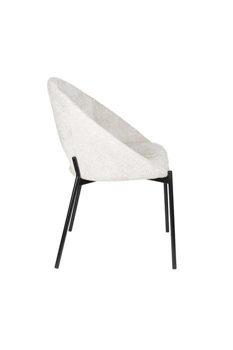 Eetkamerstoel Dando Off Polyester Wit 48x64 cm-Eetkamerstoelen-Creating Home