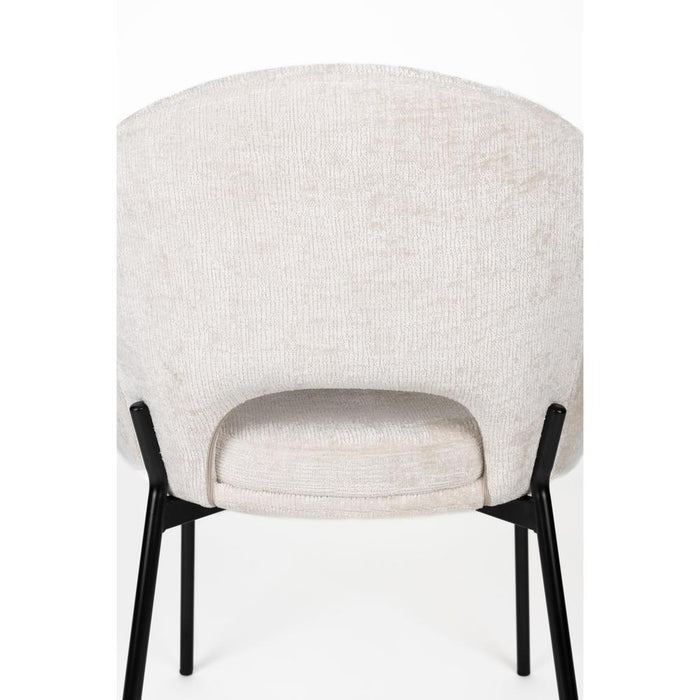 Eetkamerstoel Dando Off Polyester Wit 48x64 cm-Fauteuils-Creating Home