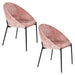 Eetkamerstoel Dando Old Polyester Roze 48x64 cm