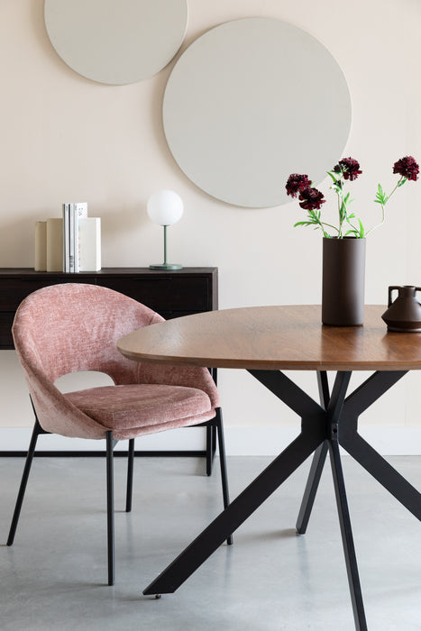 Eetkamerstoel Dando Old Polyester Roze 48x64 cm-Eetkamerstoelen-Creating Home