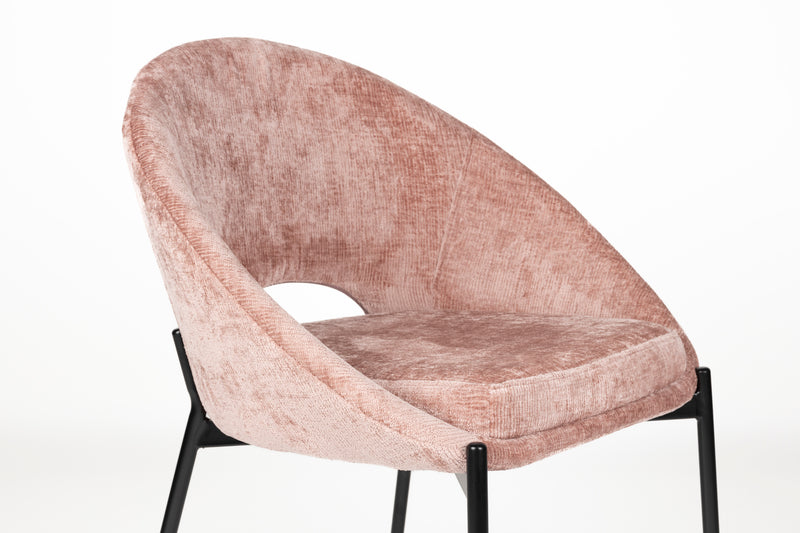 Eetkamerstoel Dando Old Polyester Roze 48x64 cm-Eetkamerstoelen-Creating Home