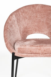Eetkamerstoel Dando Old Polyester Roze 48x64 cm-Eetkamerstoelen-Creating Home