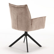 Eetkamerstoel Dani Fluweel Beige 65x56x85 cm-Eetkamerstoelen-Starfurn