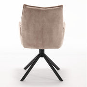 Eetkamerstoel Dani Fluweel Beige 65x56x85 cm-Eetkamerstoelen-Starfurn