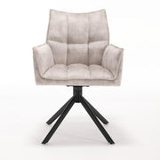 Eetkamerstoel Dani Fluweel Champagne 65x56x85 cm-Eetkamerstoelen-Starfurn