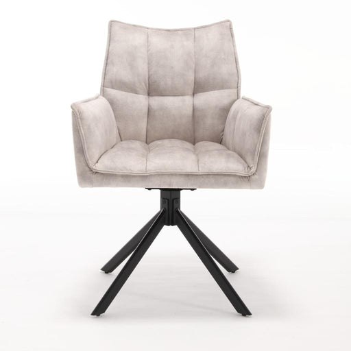 Eetkamerstoel Dani Fluweel Champagne 65x56x85 cm-Eetkamerstoelen-Starfurn