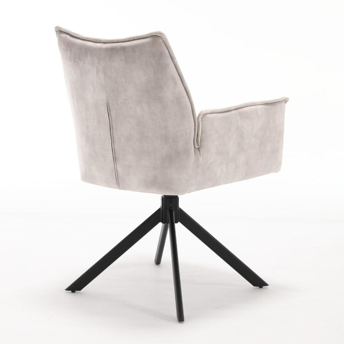 Eetkamerstoel Dani - Fluweel Champagne-Eetkamerstoelen-Starfurn