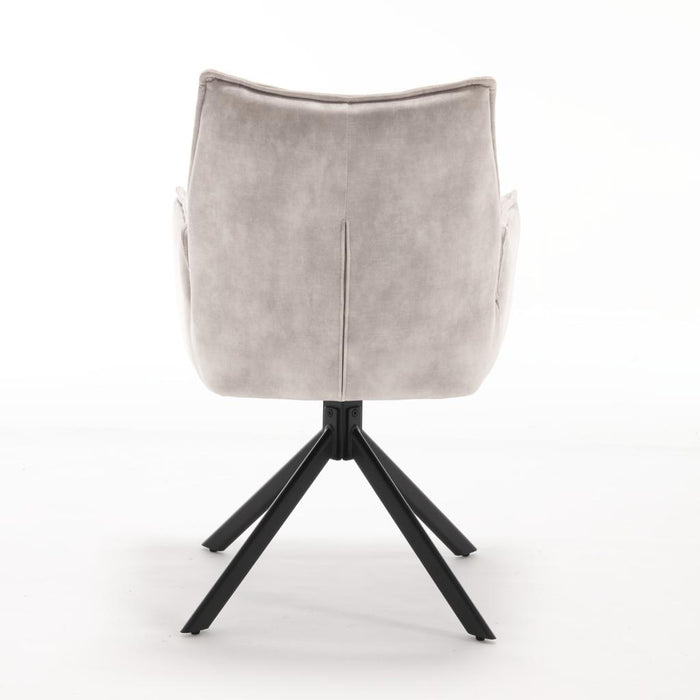 Eetkamerstoel Dani - Fluweel Champagne-Eetkamerstoelen-Starfurn
