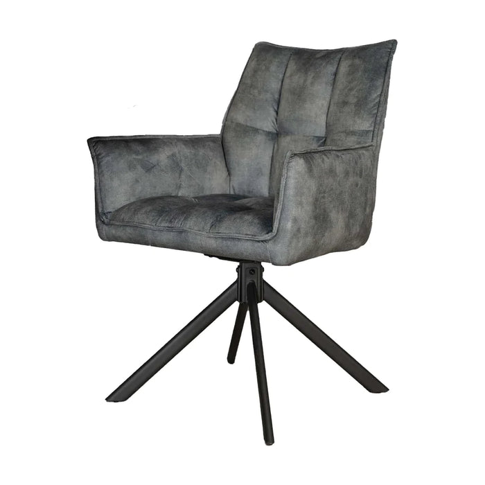 Eetkamerstoel Dani - Fluweel Licht Blauw-Eetkamerstoelen-Starfurn