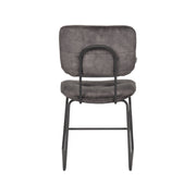Eetkamerstoel Dez Antraciet Velours 49x60x87 cm-Eetkamerstoelen-LABEL51