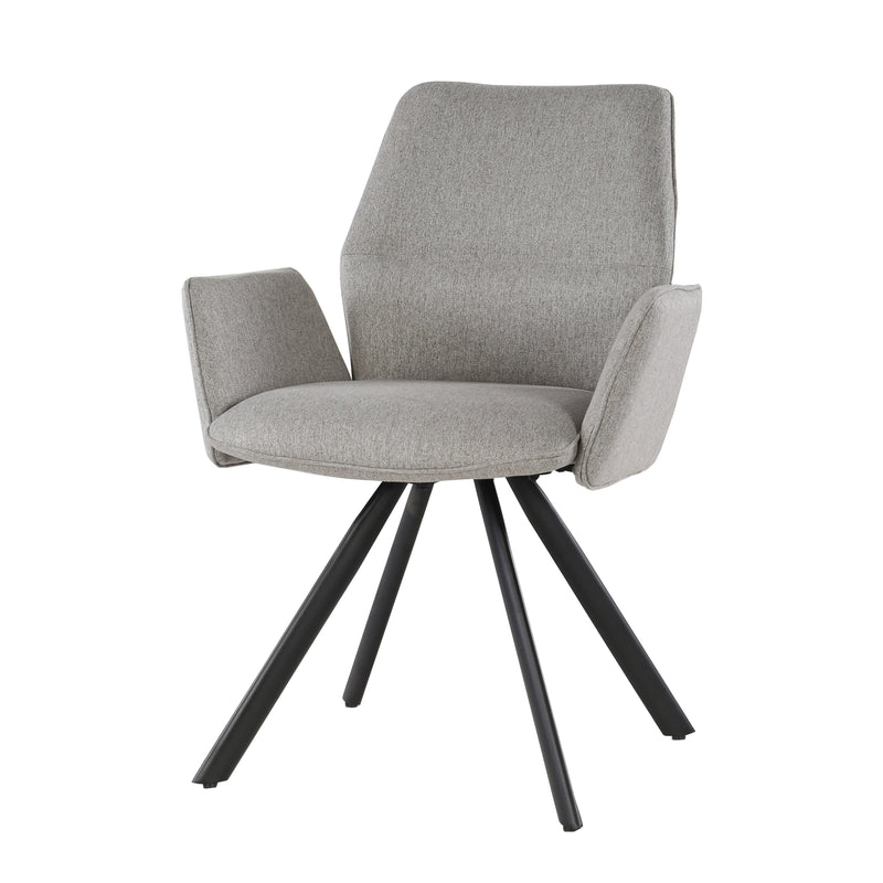 Eetkamerstoel Diana Taupe Draaibaar 57 cm-Eetkamerstoelen-Livingfurn