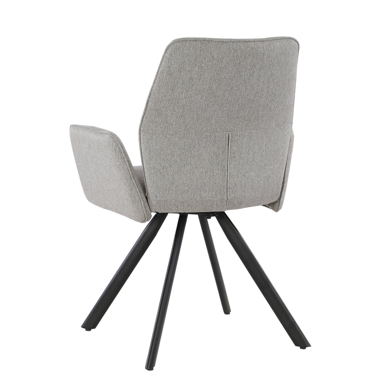 Eetkamerstoel Diana Taupe Draaibaar 57 cm-Eetkamerstoelen-Livingfurn