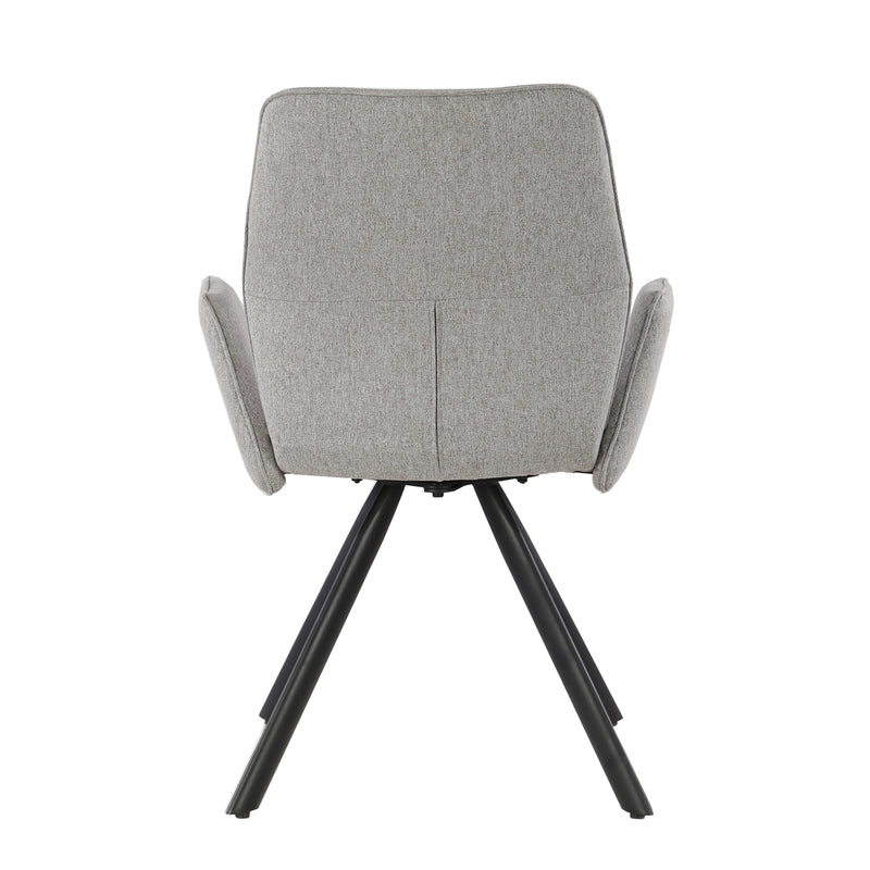 Eetkamerstoel Diana Taupe Draaibaar 57 cm-Eetkamerstoelen-Livingfurn