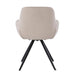 Eetkamerstoel Doreen Bouclé Beige Draaibaar 61 cm-Eetkamerstoelen-Livingfurn