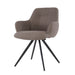 Eetkamerstoel Doreen Bouclé Bruin Draaibaar 61 cm-Eetkamerstoelen-Livingfurn