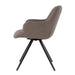 Eetkamerstoel Doreen Bouclé Bruin Draaibaar 61 cm-Eetkamerstoelen-Livingfurn