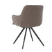 Eetkamerstoel Doreen Bouclé Bruin Draaibaar 61 cm-Eetkamerstoelen-Livingfurn