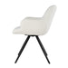 Eetkamerstoel Doreen Bouclé Wit Draaibaar 61 cm 61x65x83 cm-Eetkamerstoelen-Livingfurn