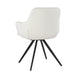 Eetkamerstoel Doreen Bouclé Wit Draaibaar 61 cm 61x65x83 cm-Eetkamerstoelen-Livingfurn