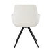 Eetkamerstoel Doreen Bouclé Wit Draaibaar 61 cm 61x65x83 cm-Eetkamerstoelen-Livingfurn