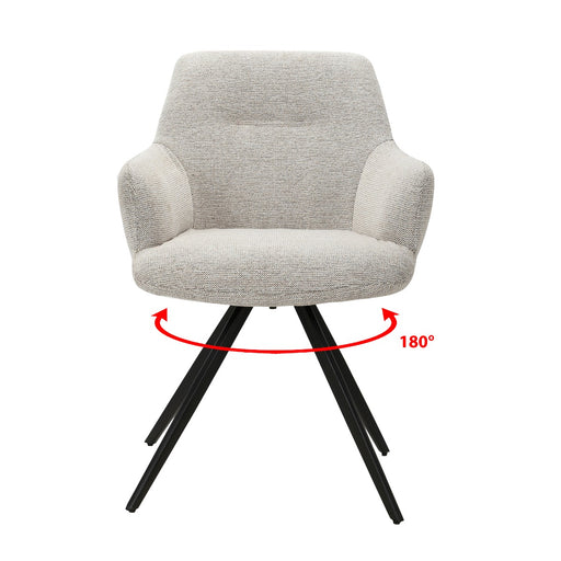 Eetkamerstoel Doreen Sneak Naturel Draaibaar 65 cm 65x61x83 cm-Eetkamerstoelen-Livingfurn