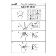 Eetkamerstoel Doreen Sneak Naturel Draaibaar 65 cm 65x61x83 cm-Eetkamerstoelen-Livingfurn