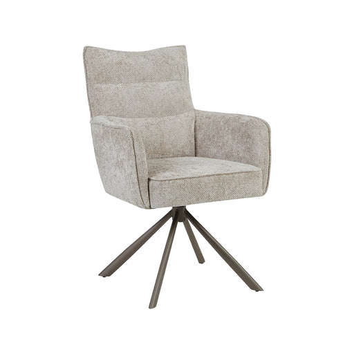 Eetkamerstoel Dubai Chenille Beige-Eetkamerstoelen-LABEL51