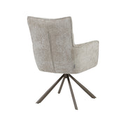 Eetkamerstoel Dubai Chenille Naturel 62x66x93 cm-Eetkamerstoelen-LABEL51