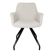 Eetkamerstoel Duke Beige Draaibaar 61 cm-Eetkamerstoelen-Livingfurn