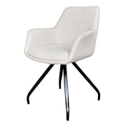 Eetkamerstoel Duke Beige Draaibaar 61 cm-Eetkamerstoelen-Livingfurn