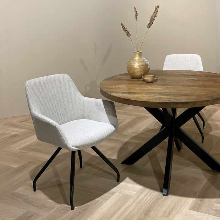 Eetkamerstoel Duke Zand 61 cm-Eetkamerstoelen-Livingfurn