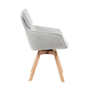 Eetkamerstoel Eetkamerstoe Jona Taupe 59x64.5x91 cm-Eetkamerstoelen-Starfurn