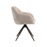 Eetkamerstoel Esma Clay Elite Brons Metalen Frame 60x62x80 cm-Eetkamerstoelen-LABEL51