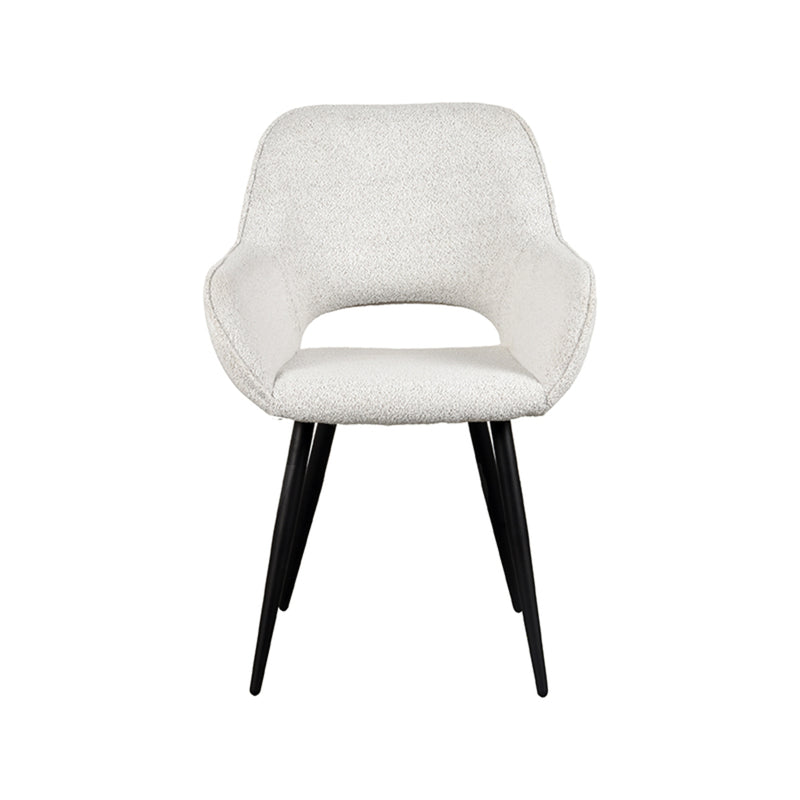 Eetkamerstoel Fer Champagne Boucle 58x57x87 cm-Eetkamerstoelen-LABEL51