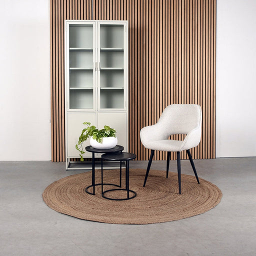 Eetkamerstoel Fer - Champagne - Boucle-Eetkamerstoelen-LABEL51