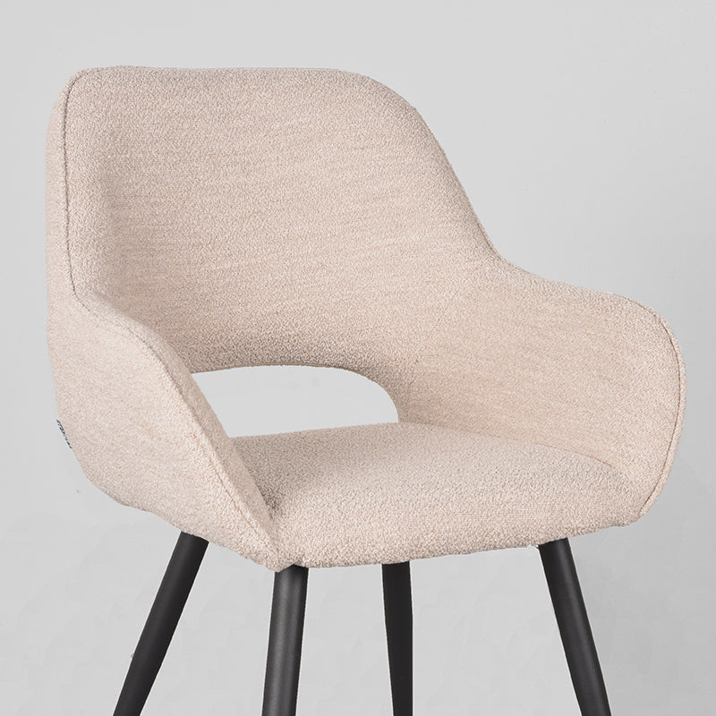 Eetkamerstoel Fer Naturel Boucle 58x57x87 cm-Eetkamerstoelen-LABEL51