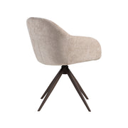 Eetkamerstoel Fiby Clay Elite Brons Metalen Frame 60x62x80 cm-Eetkamerstoelen-LABEL51